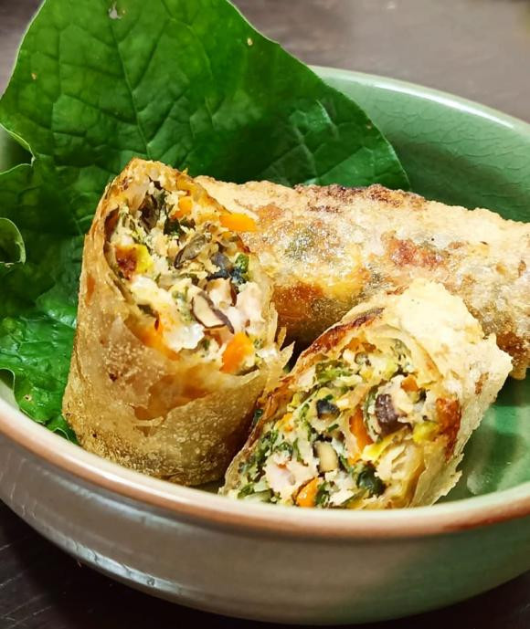 nem ốc lá lốt, nem rán, món ngon từ ốc