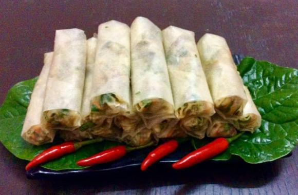 nem ốc lá lốt, nem rán, món ngon từ ốc
