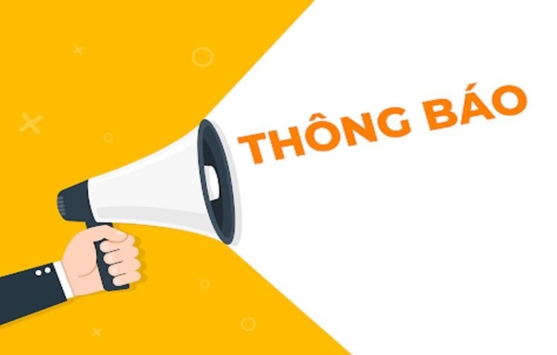 THÔNG BÁO
