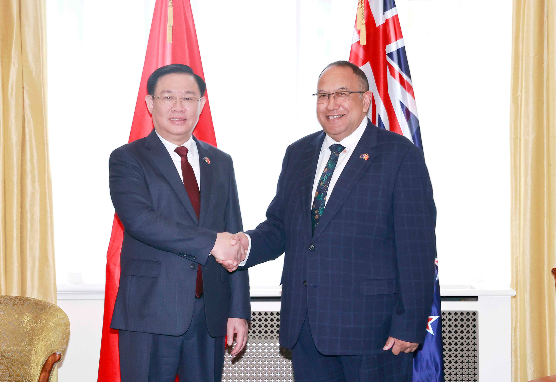 Chủ tịch Quốc hội Vương Đình Huệ hội đàm với Chủ tịch Quốc hội NewZealand