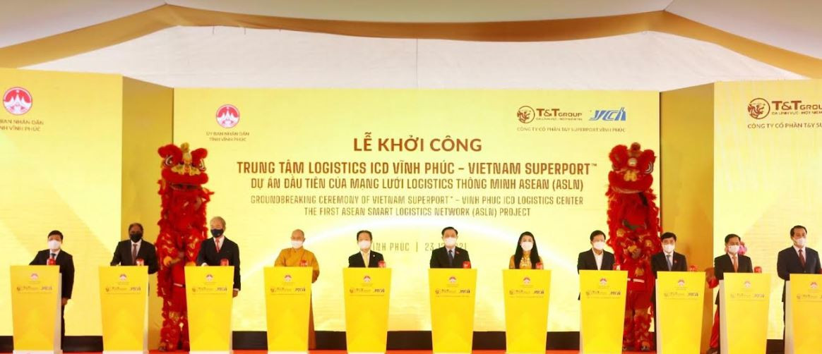 T&T Group cùng đối tác Singapore khởi công “siêu cảng” đầu tiên của mạng lưới Logistics thông minh Asean 