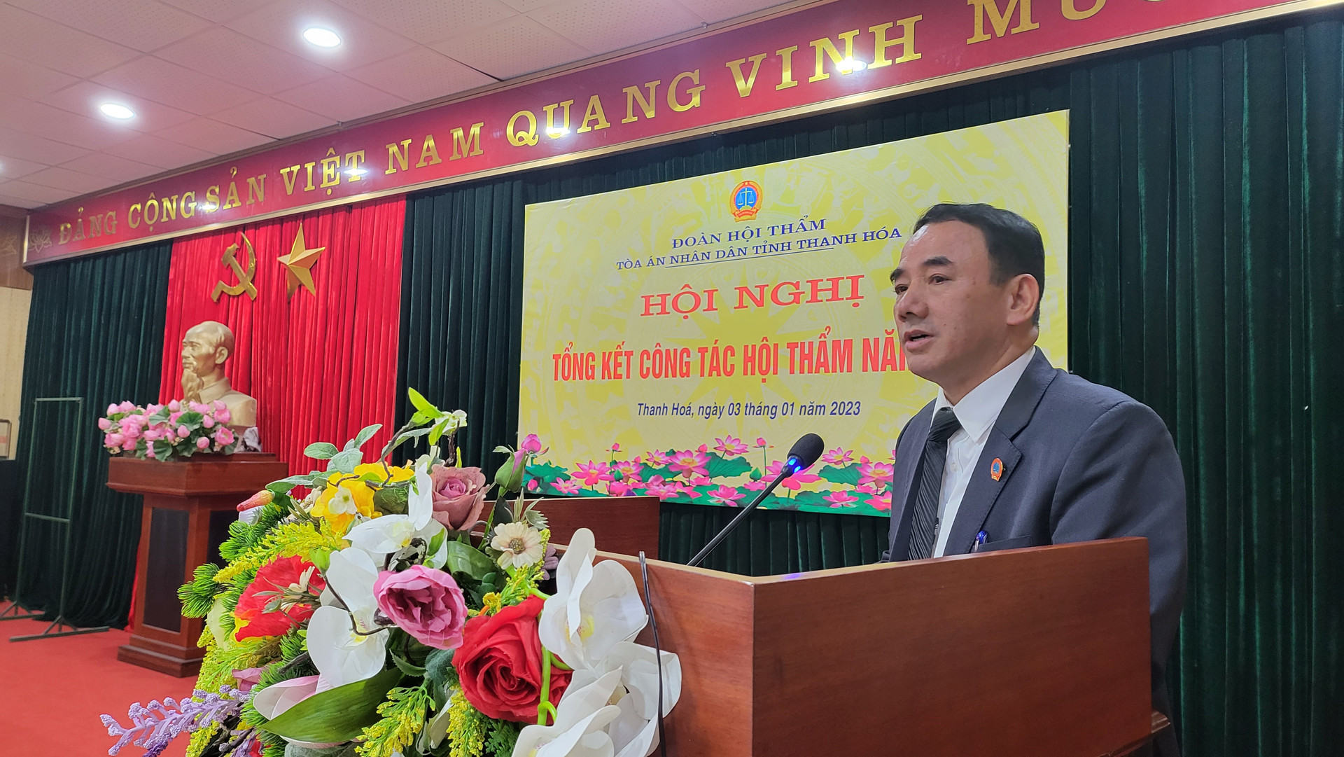 Đoàn Hội thẩm TAND tỉnh Thanh Hóa tổ chức Hội nghị triển khai nhiệm vụ năm 2023