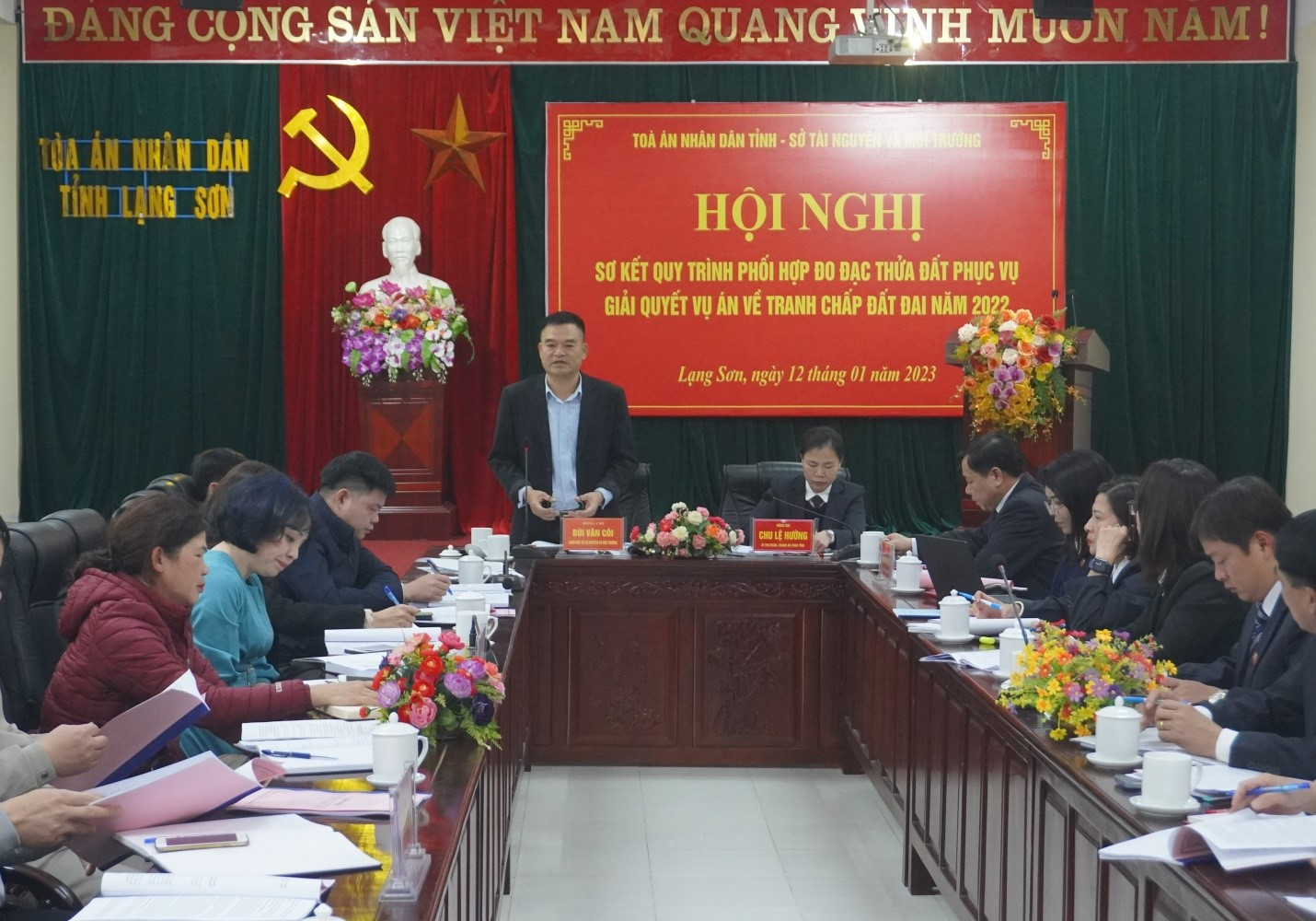 TAND tỉnh Lạng Sơn tổ chức Hội nghị sơ kết phối hợp đo đạc và giải quyết các vụ án về tranh chấp đất đai