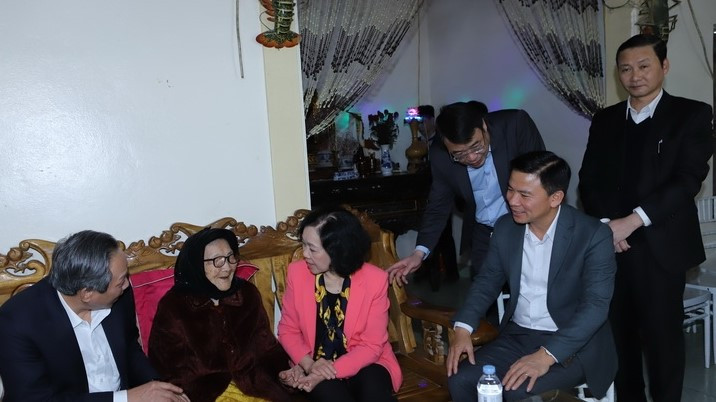 Trưởng Ban Tổ chức Trung ương Trương Thị Mai chúc Tết tại Thanh Hóa