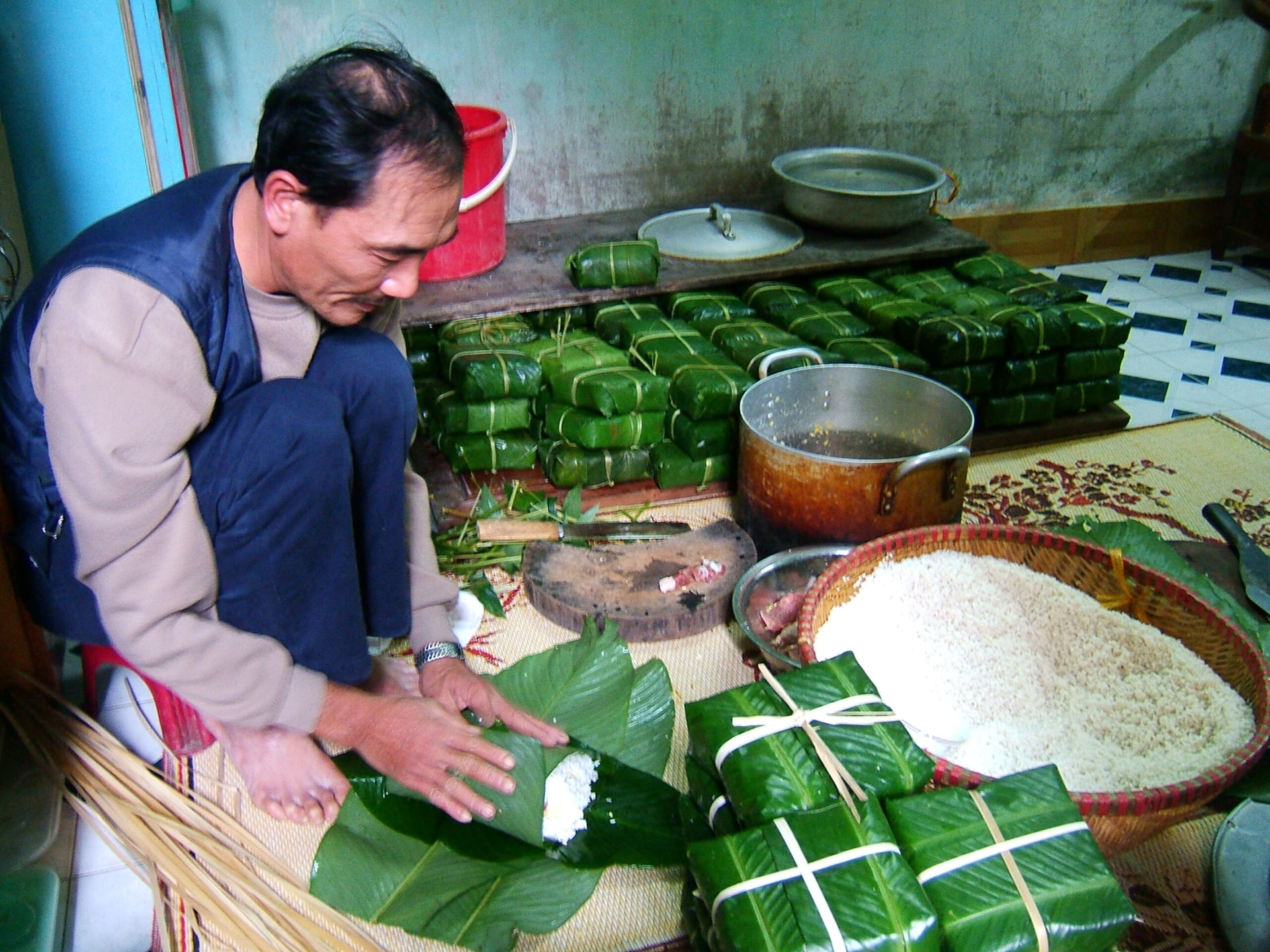 Tết sum vầy bên nồi bánh chưng