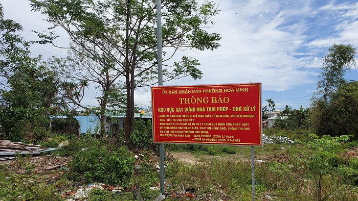 Để xảy ra xây dựng trái phép, hai lãnh đạo phường tại Đà Nẵng bị kỷ luật