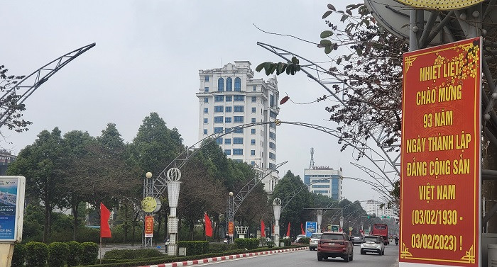 Thành phố Thanh Hóa rực rỡ cờ hoa chào mừng 93 năm ngày thành lập Đảng