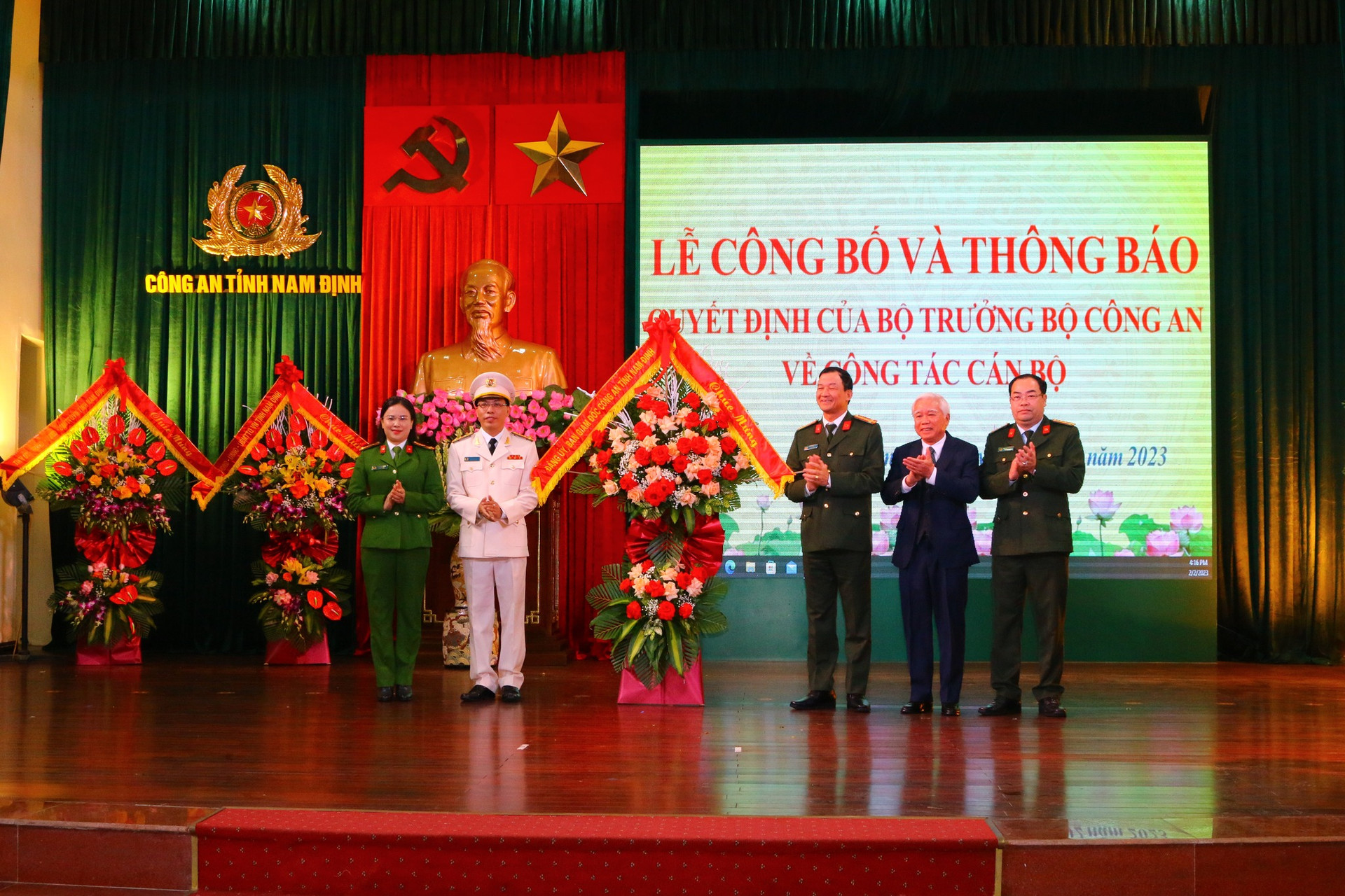 Công an tỉnh Nam Định có tân Phó giám đốc