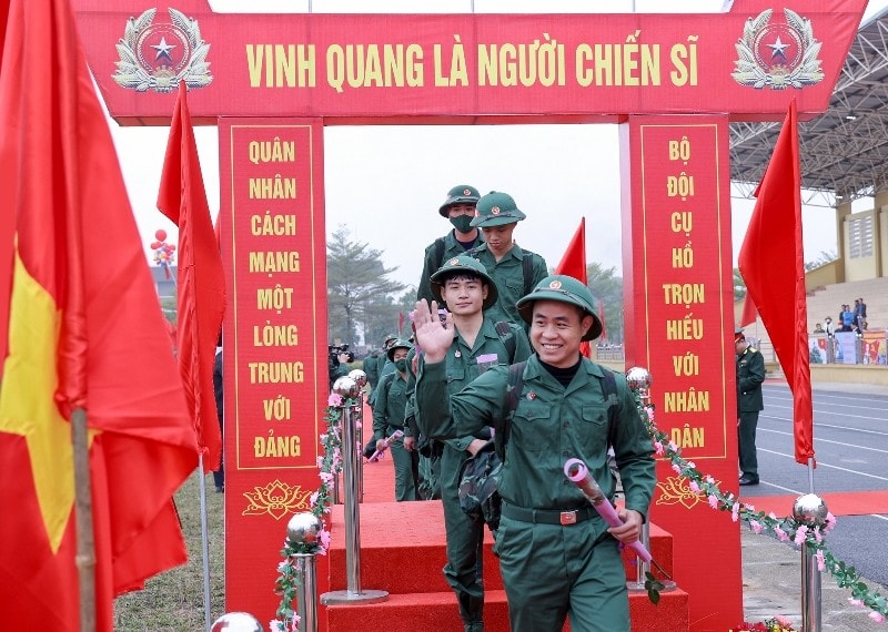 Vĩnh Phúc: Hơn 2.100 tân binh lên đường nhập ngũ