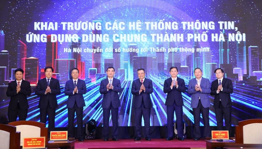 Hà Nội khai trương các hệ thống thông tin dùng chung thành phố