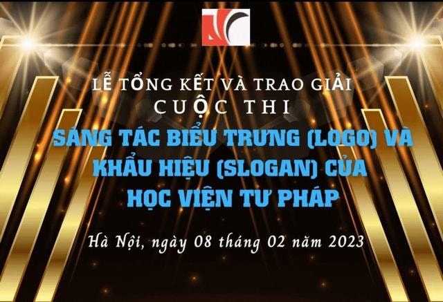 Lễ tổng kết và trao giải Cuộc thi Sáng tác biểu trưng (logo) và khẩu hiệu (slogan) của Học viện Tư pháp