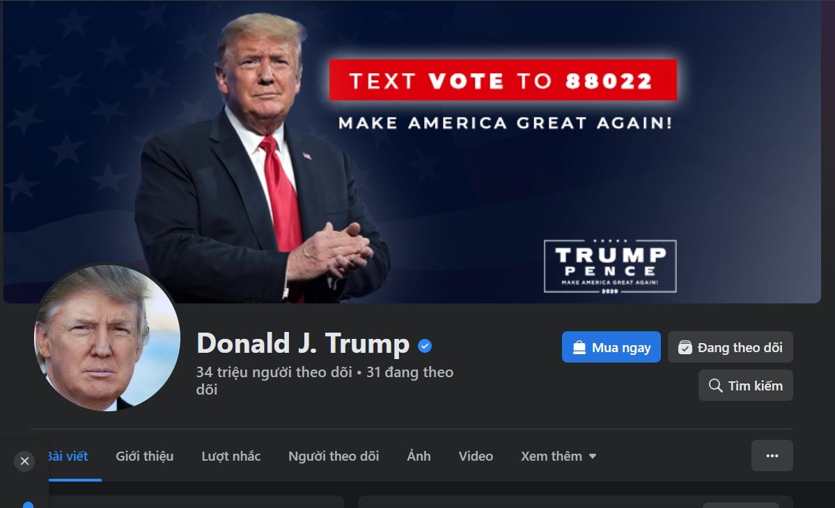 Meta khôi phục quyền truy cập tài khoản Facebook cho ông Trump