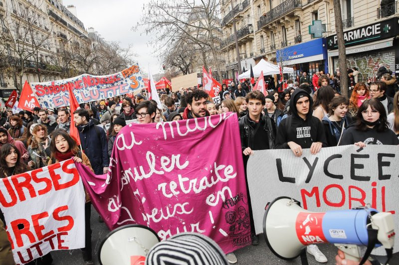 Tin vắn thế giới ngày 12/2: Hàng trăm nghìn người trên toàn nước Pháp tuần hành gây áp lực về cải cách lương hưu