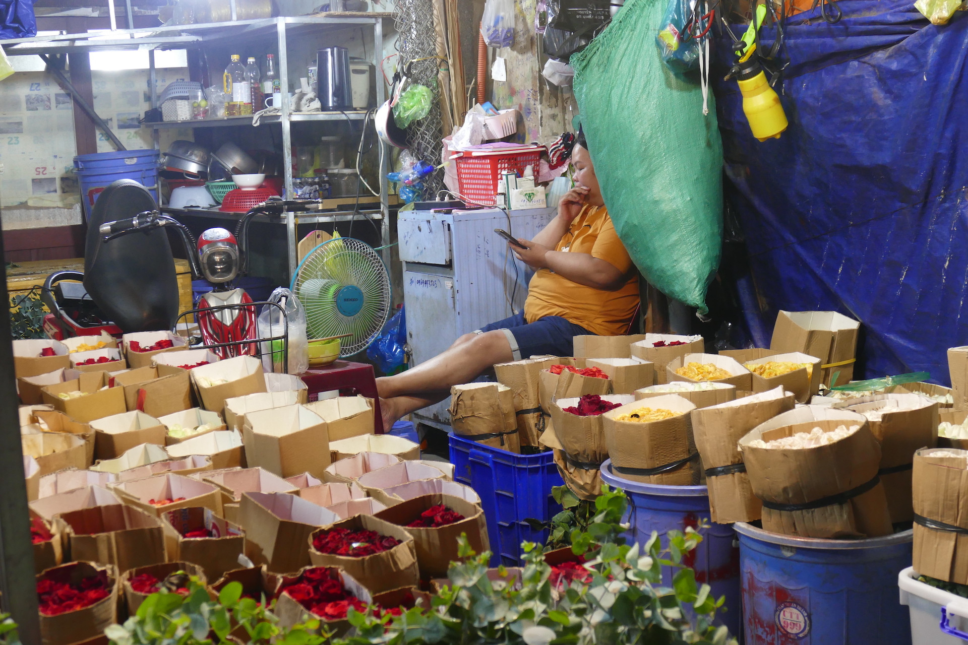 Chợ hoa lớn nhất TP.HCM đìu hiu mùa Valentine