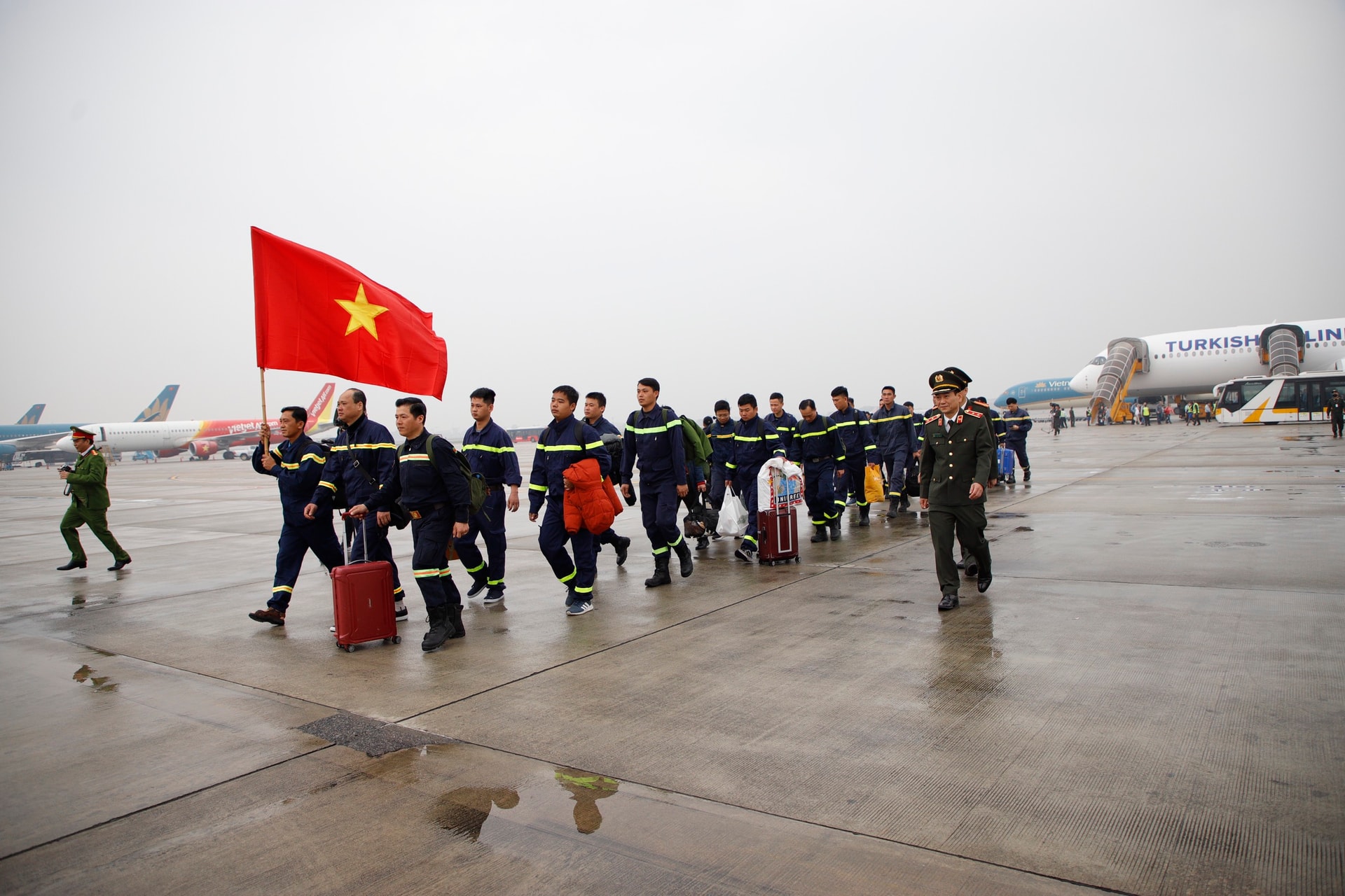 Đoàn cứu nạn cứu hộ Bộ Công an hoàn thành xuất sắc nhiệm vụ trở về từ Thổ Nhĩ Kỳ