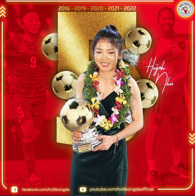 Huỳnh Như, Văn Quyết giành Quả bóng vàng 2022