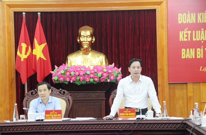 Ban Nội chính Trung ương làm việc với Tỉnh ủy Lạng Sơn