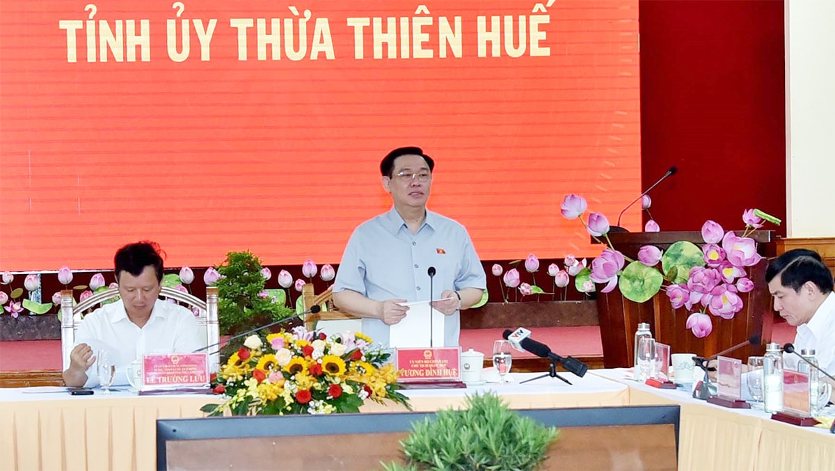 Chủ tịch Quốc hội Vương Đình Huệ: Thừa Thiên Huế phải trở thành xứ sở hạnh phúc và tràn đầy năng lượng -0