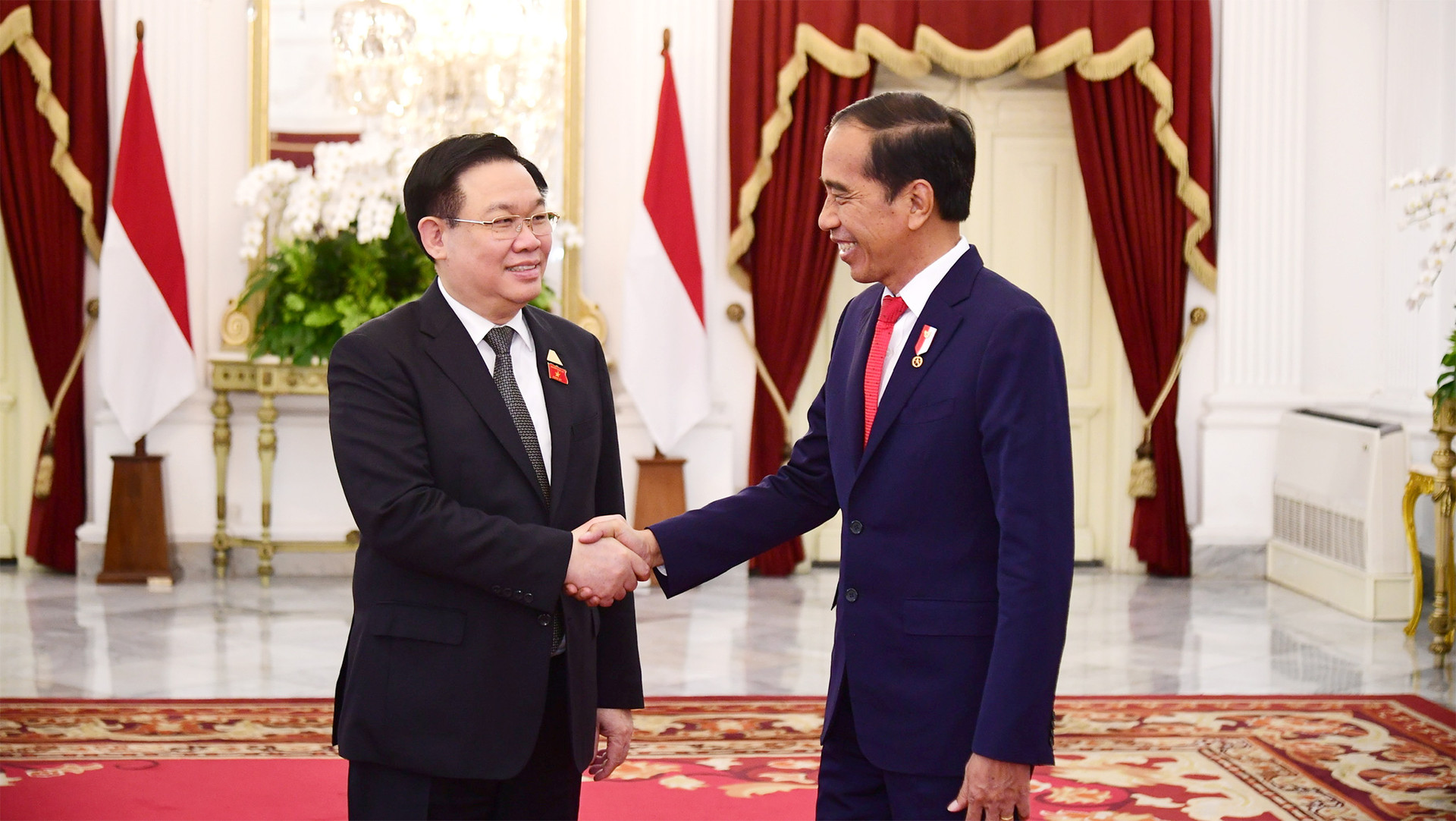 Chủ tịch Quốc hội Vương Đình Huệ hội kiến Tổng thống Indonesia Joko Widodo -1