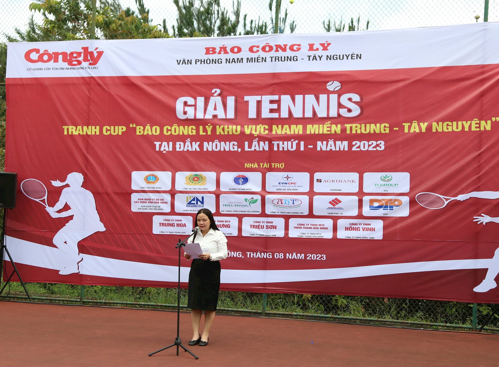 Khai Mạc Giải Tennis Tranh Cúp “báo Công Lý Khu Vực Nam Miền Trung Tây Nguyên” Lần I Năm 2023