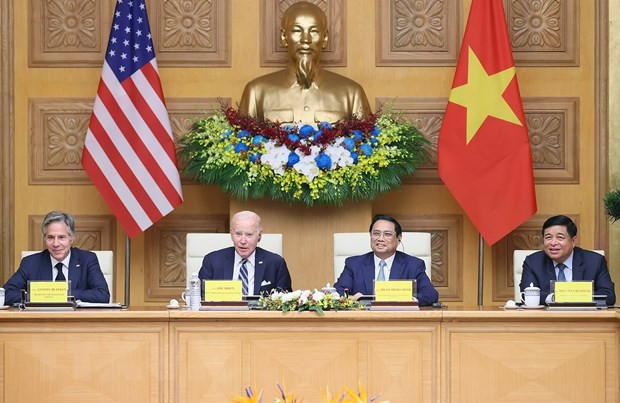 Thu tuong va Tong thong Joe Biden du Hoi nghi cap cao Viet Nam-Hoa Ky hinh anh 1