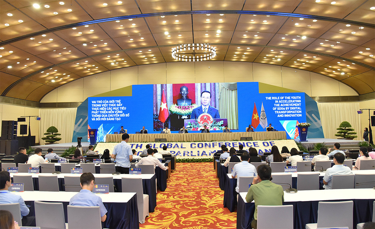 Chủ tịch Quốc hội Vương Đình Huệ kiểm tra công tác chuẩn bị tổ chức Hội nghị Nghị sĩ trẻ toàn cầu lần thứ 9 -4