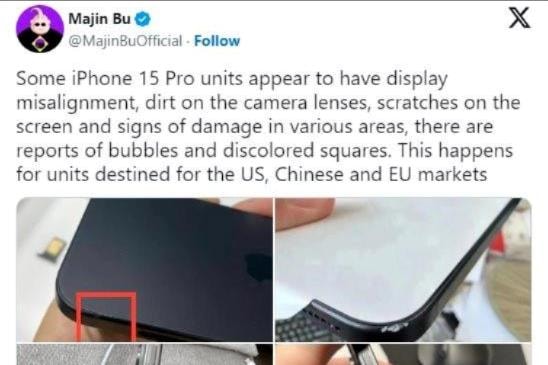 Một số mẫu iPhone 15 Pro xuất hiện lỗi