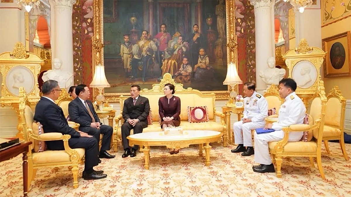 Chủ tịch Quốc hội Vương Đình Huệ hội kiến Nhà Vua Thái Lan Maha Vajiralongkorn -1