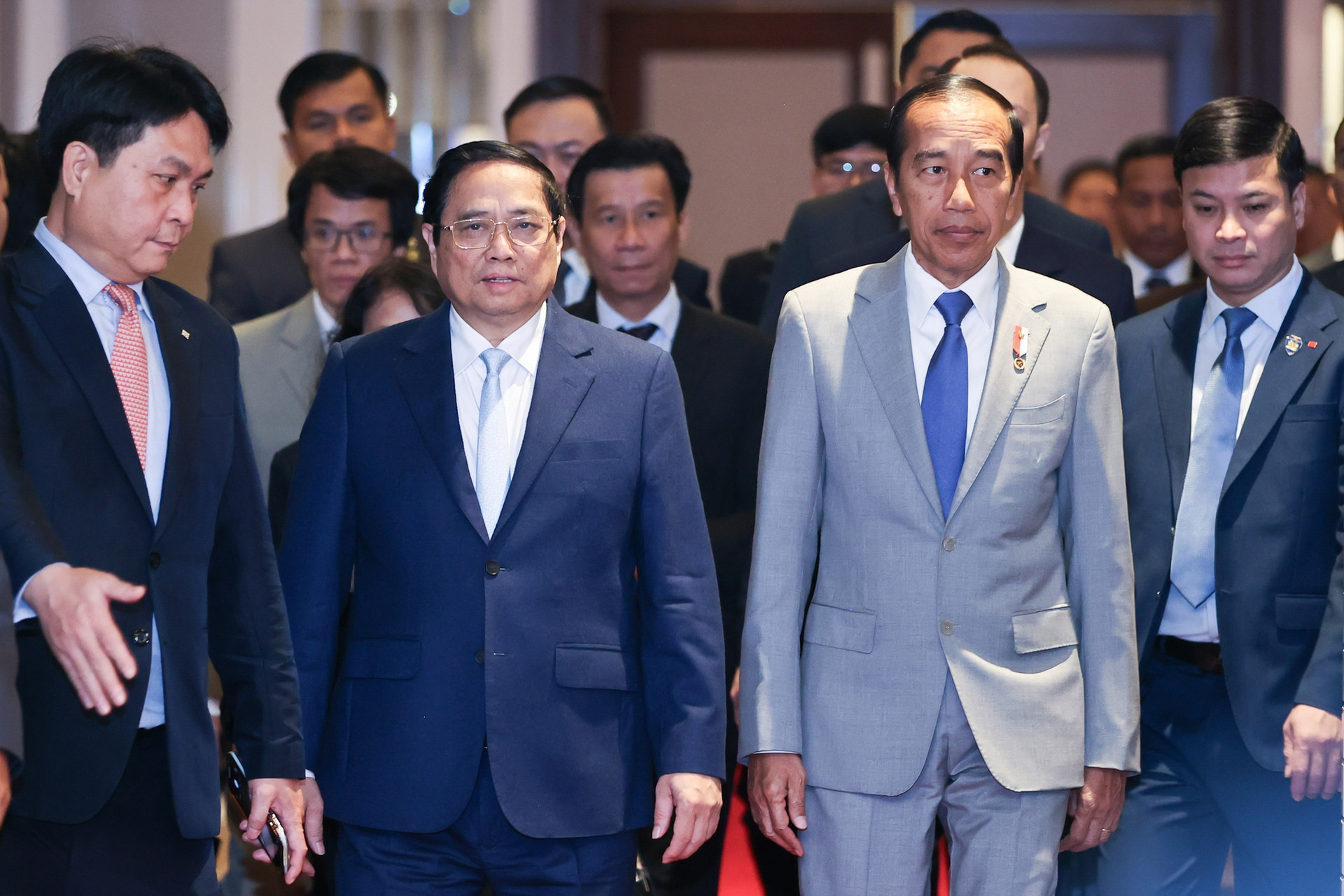 Thủ tướng Phạm Minh Chính và Tổng thống Indonesia kêu gọi doanh nghiệp 2 nước tăng cường hợp tác, đầu tư- Ảnh 1.