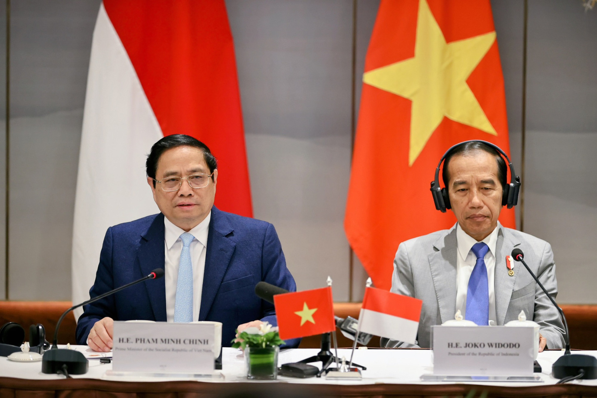 Thủ tướng Phạm Minh Chính và Tổng thống Indonesia kêu gọi doanh nghiệp 2 nước tăng cường hợp tác, đầu tư- Ảnh 4.