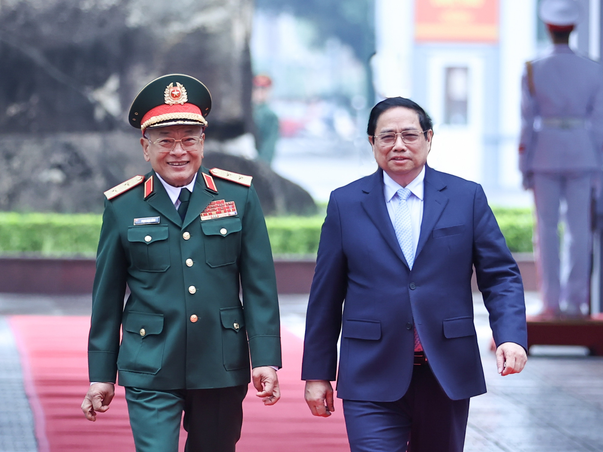 Thủ tướng Phạm Minh Chính thăm, chúc Tết, kiểm tra công tác sẵn sàng chiến đấu tại Tổng cục II- Ảnh 1.