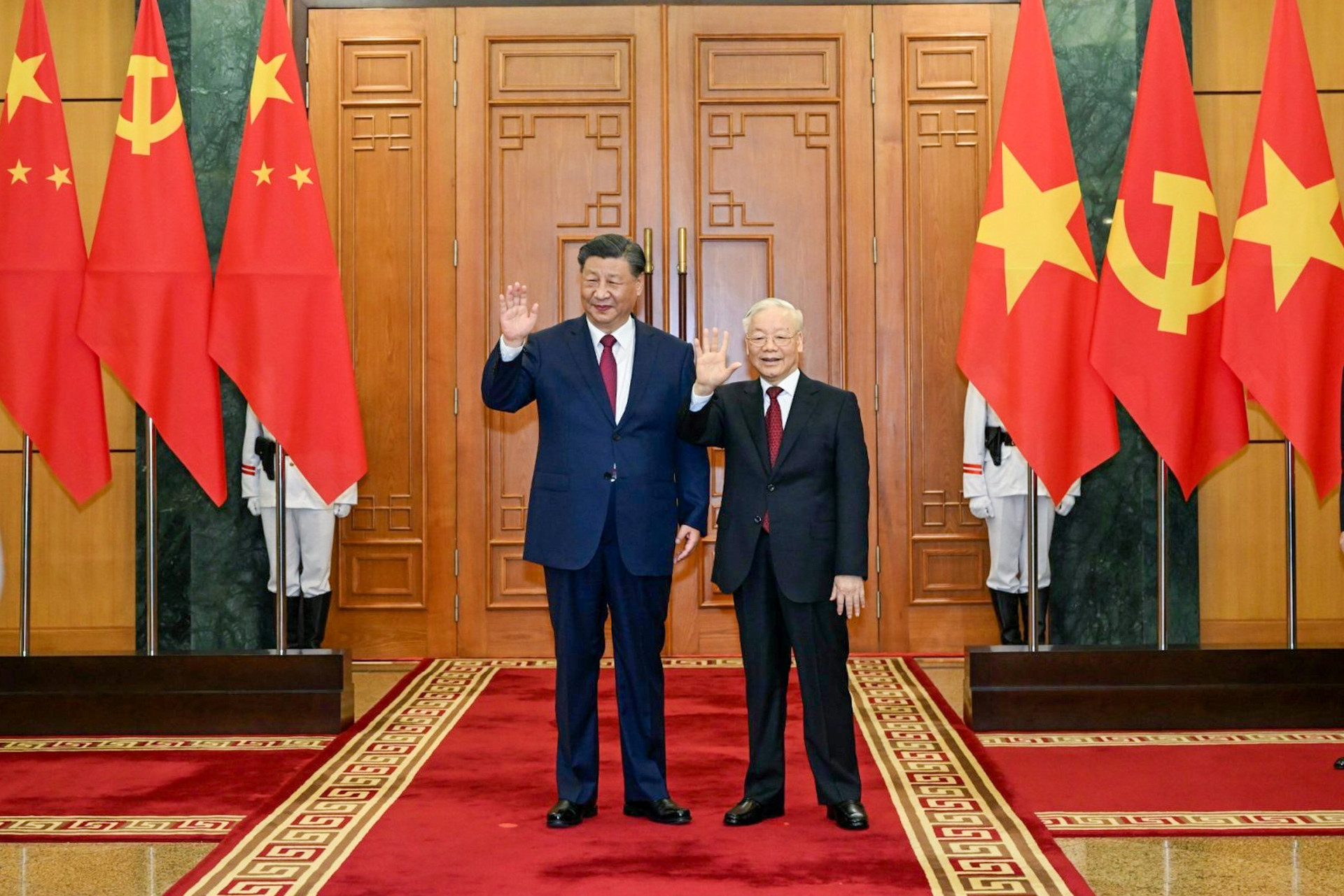 Tổng Bí thư Nguyễn Phú Trọng và Tổng Bí thư, Chủ tịch nước Trung Quốc Tập Cận Bình gửi Thư chúc mừng năm mới Giáp Thìn 2024- Ảnh 1.