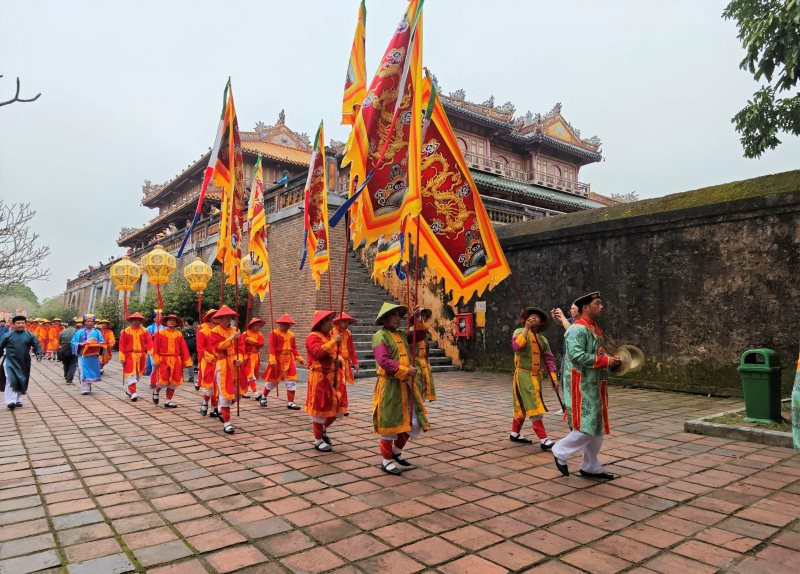 Tái hiện nghi lễ dựng nêu đón Tết trong Hoàng cung của triều Nguyễn