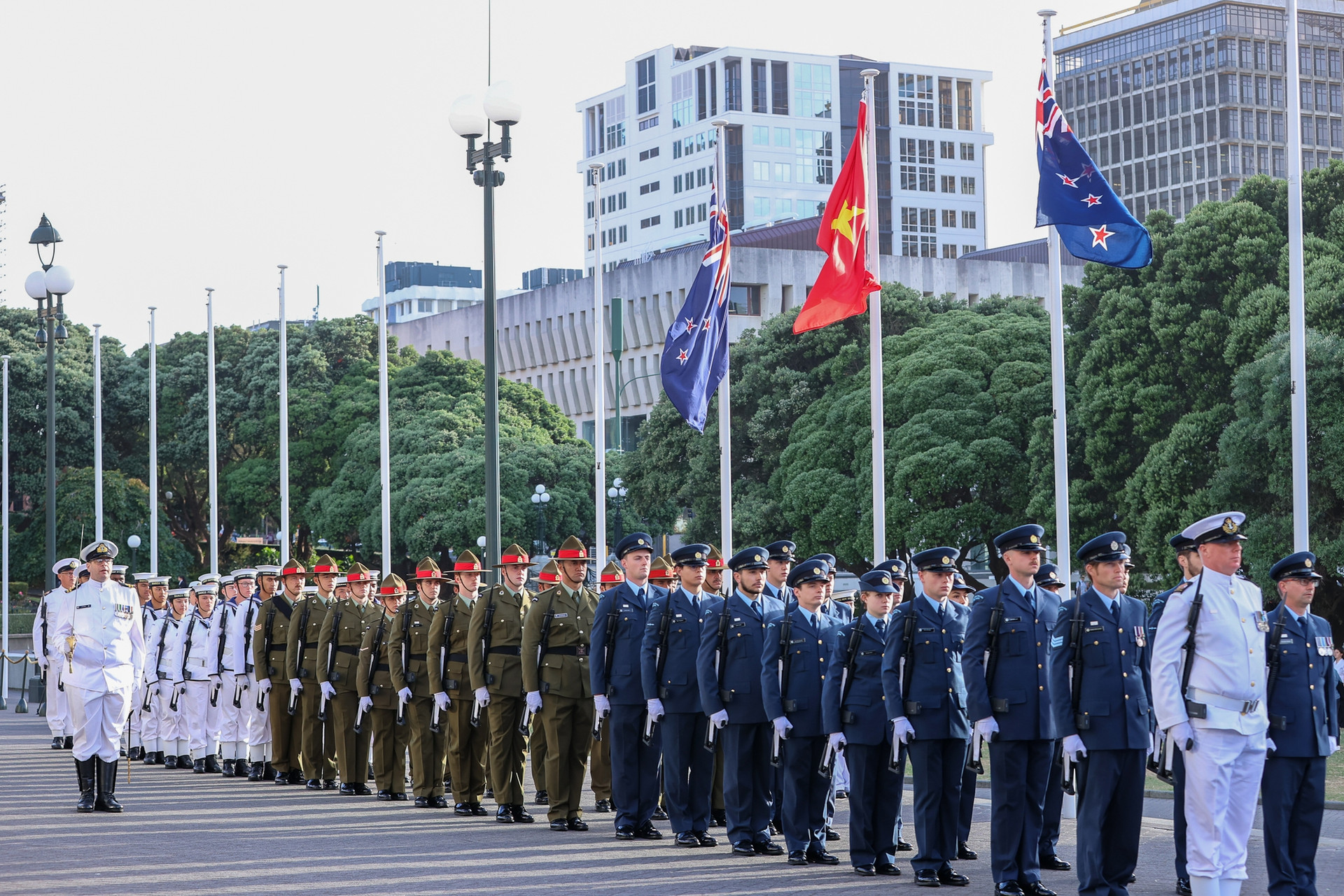 Lễ đón Thủ tướng Phạm Minh Chính thăm chính thức New Zealand theo nghi thức cao nhất- Ảnh 14.