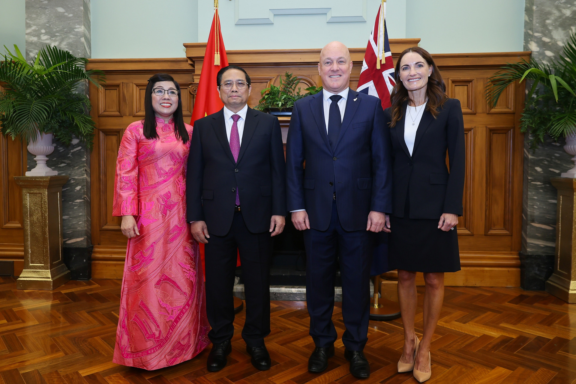 Lễ đón Thủ tướng Phạm Minh Chính thăm chính thức New Zealand theo nghi thức cao nhất- Ảnh 13.