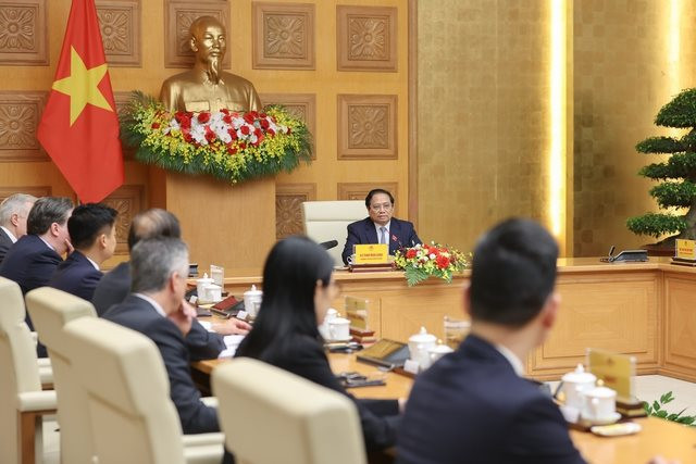 Thủ tướng Phạm Minh Chính tiếp đoàn doanh nghiệp Hội đồng Kinh doanh Hoa Kỳ-ASEAN (USABC)