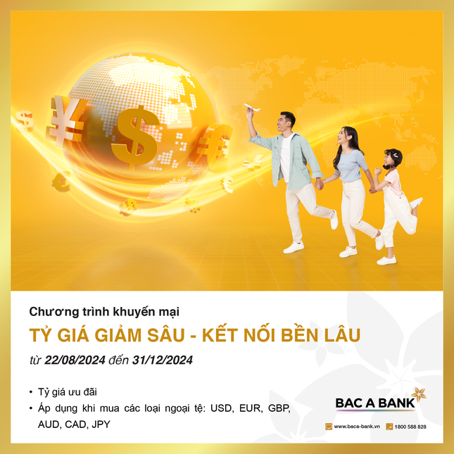 BAC A BANK ưu đãi tỷ giá cho khách hàng mua ngoại tệ và chuyển tiền quốc tế ảnh 1