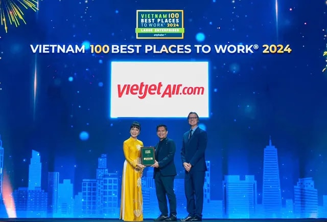 Giải thưởng “Nơi làm việc tốt nhất Việt Nam 2024” xướng tên Vietjet, FPT, Vingroup - Ảnh 1.