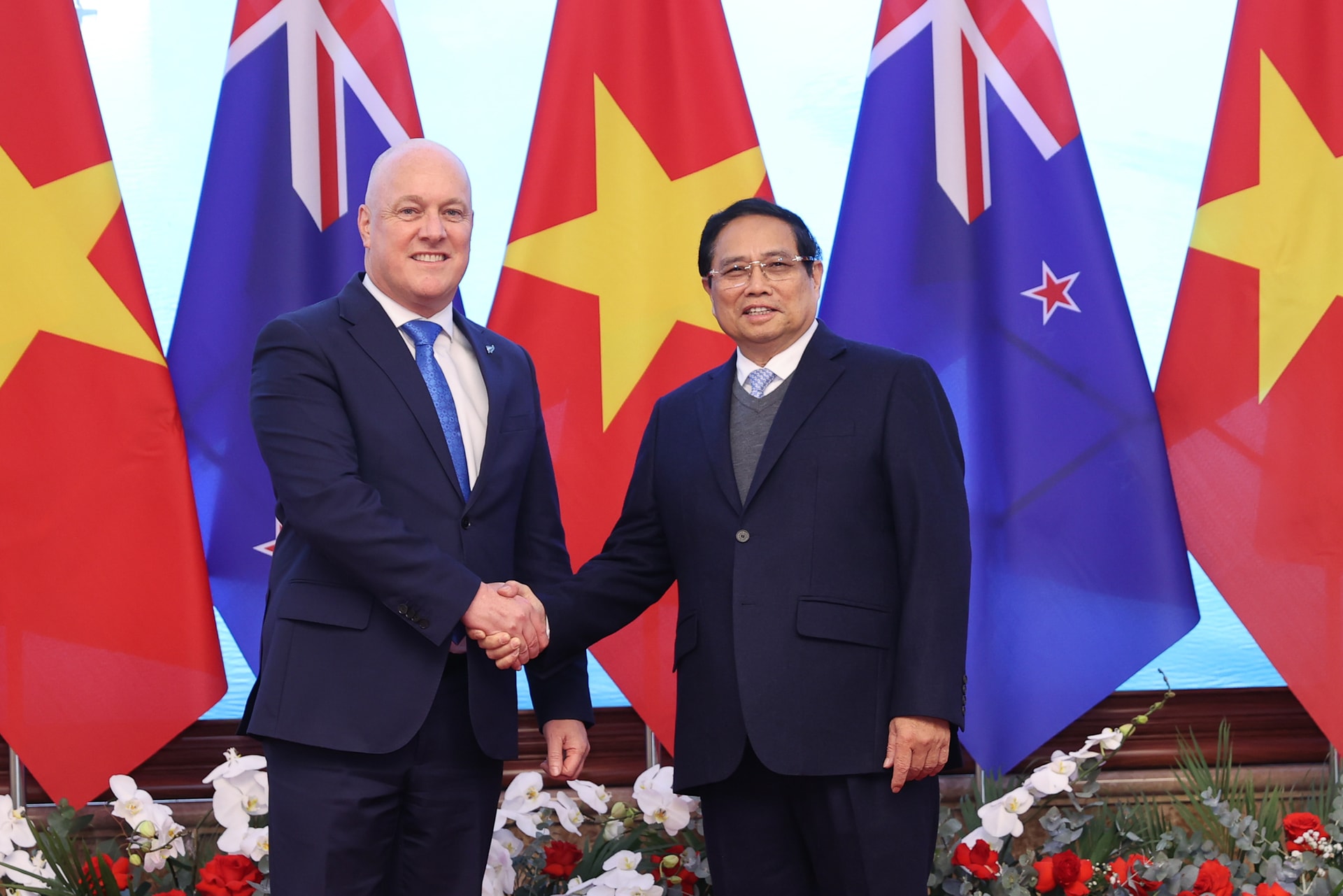 Thủ tướng Phạm Minh Chính chủ trì lễ đón Thủ tướng New Zealand thăm chính thức Việt Nam- Ảnh 5.