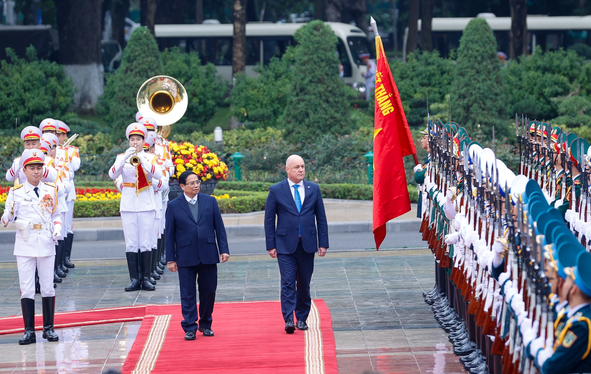 Thủ tướng Phạm Minh Chính chủ trì lễ đón Thủ tướng New Zealand thăm chính thức Việt Nam- Ảnh 2.