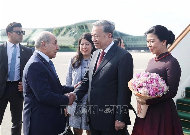 Tổng Bí thư Tô Lâm và Phu nhân bắt đầu thăm cấp Nhà nước Cộng hòa Azerbaijan- Ảnh 2.