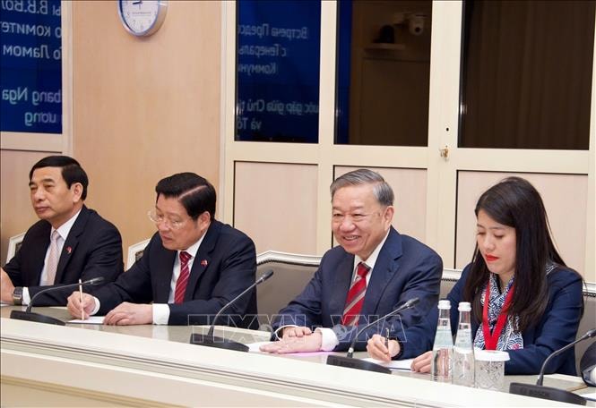 Tổng Bí thư Tô Lâm hội kiến với Chủ tịch Duma Quốc gia Nga- Ảnh 2.