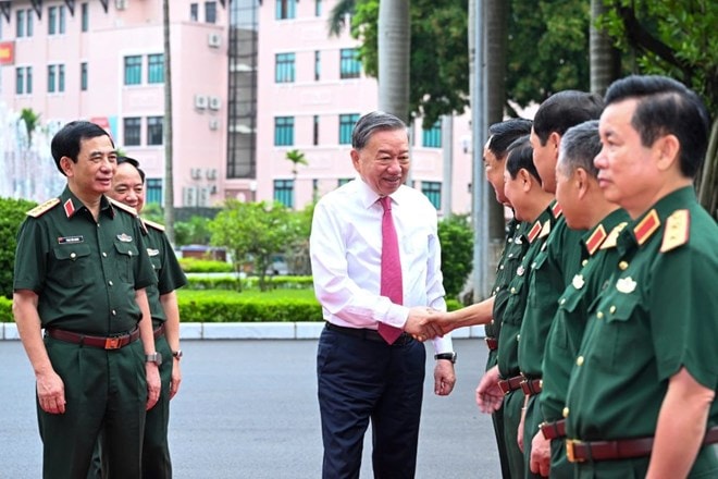 Phát biểu của Tổng Bí thư Tô Lâm tại buổi làm việc với Tổng cục Chính trị QĐND Việt Nam- Ảnh 1.