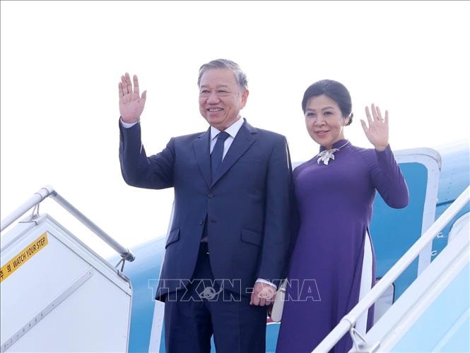 Tổng Bí thư Tô Lâm và Phu nhân kết thúc tốt đẹp chuyến thăm cấp Nhà nước tới Hàn Quốc- Ảnh 1.