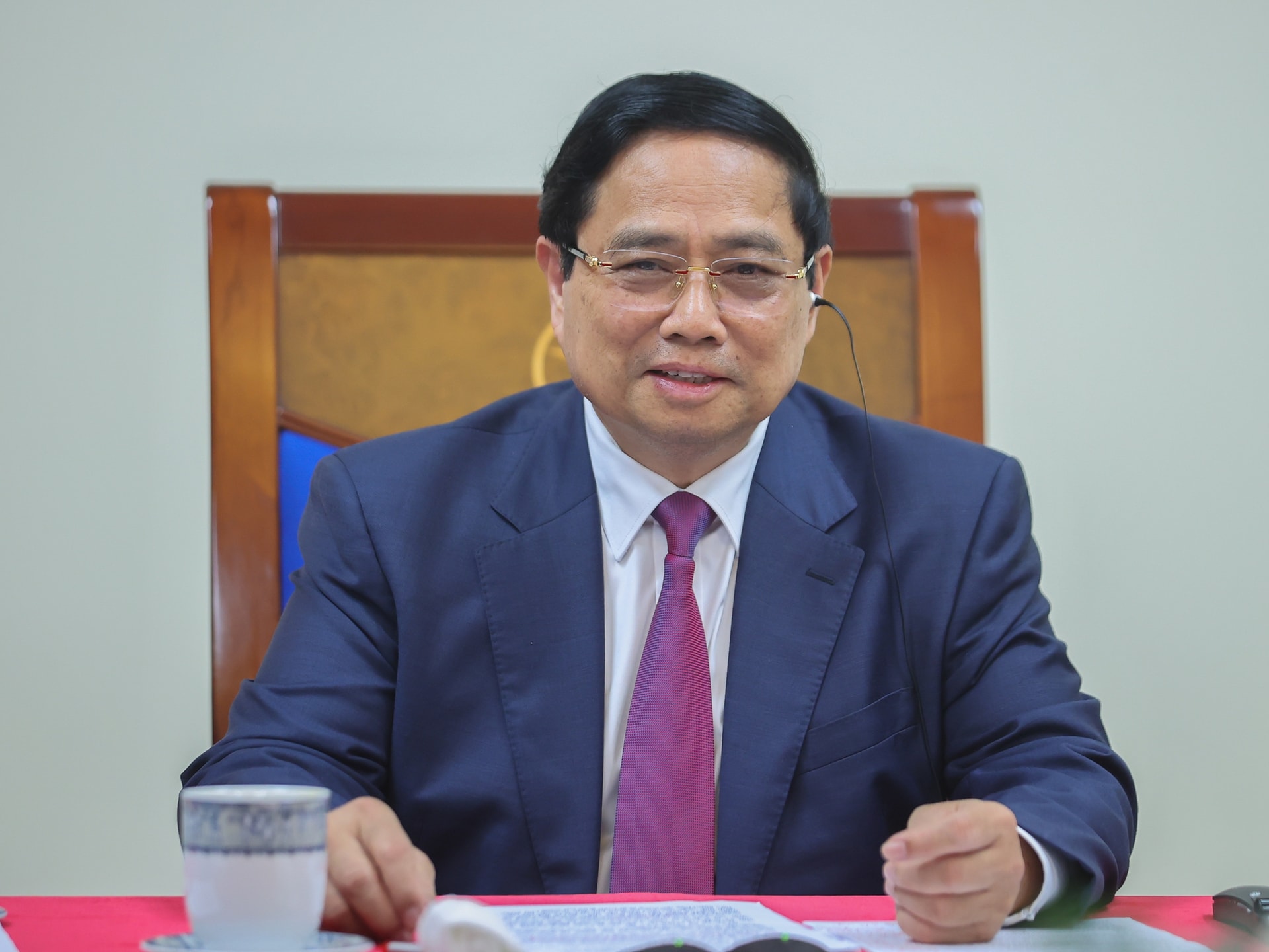 Thủ tướng Phạm Minh Chính điện đàm với Thủ tướng Campuchia Hun Manet- Ảnh 1.