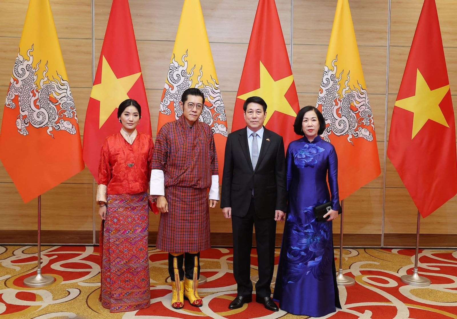 Chủ tịch nước Lương Cường chủ trì chiêu đãi cấp nhà nước Quốc vương Bhutan- Ảnh 1.