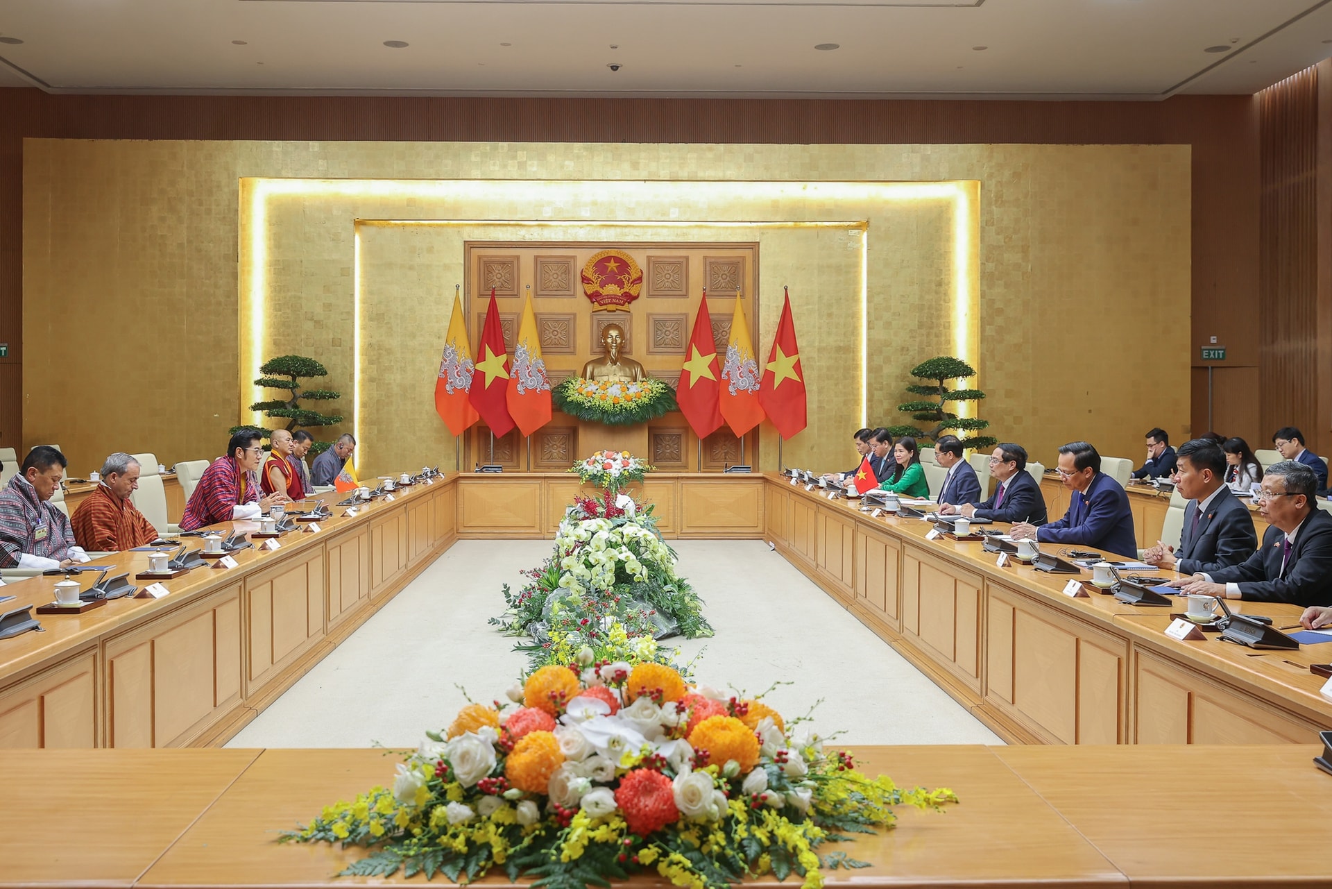 Thủ tướng Phạm Minh Chính hội kiến Quốc vương Bhutan- Ảnh 6.