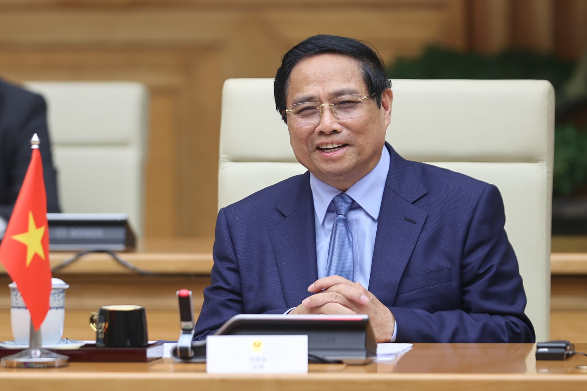 Thủ tướng Phạm Minh Chính hội kiến Ủy viên trưởng Nhân đại Toàn quốc Trung Quốc- Ảnh 3.