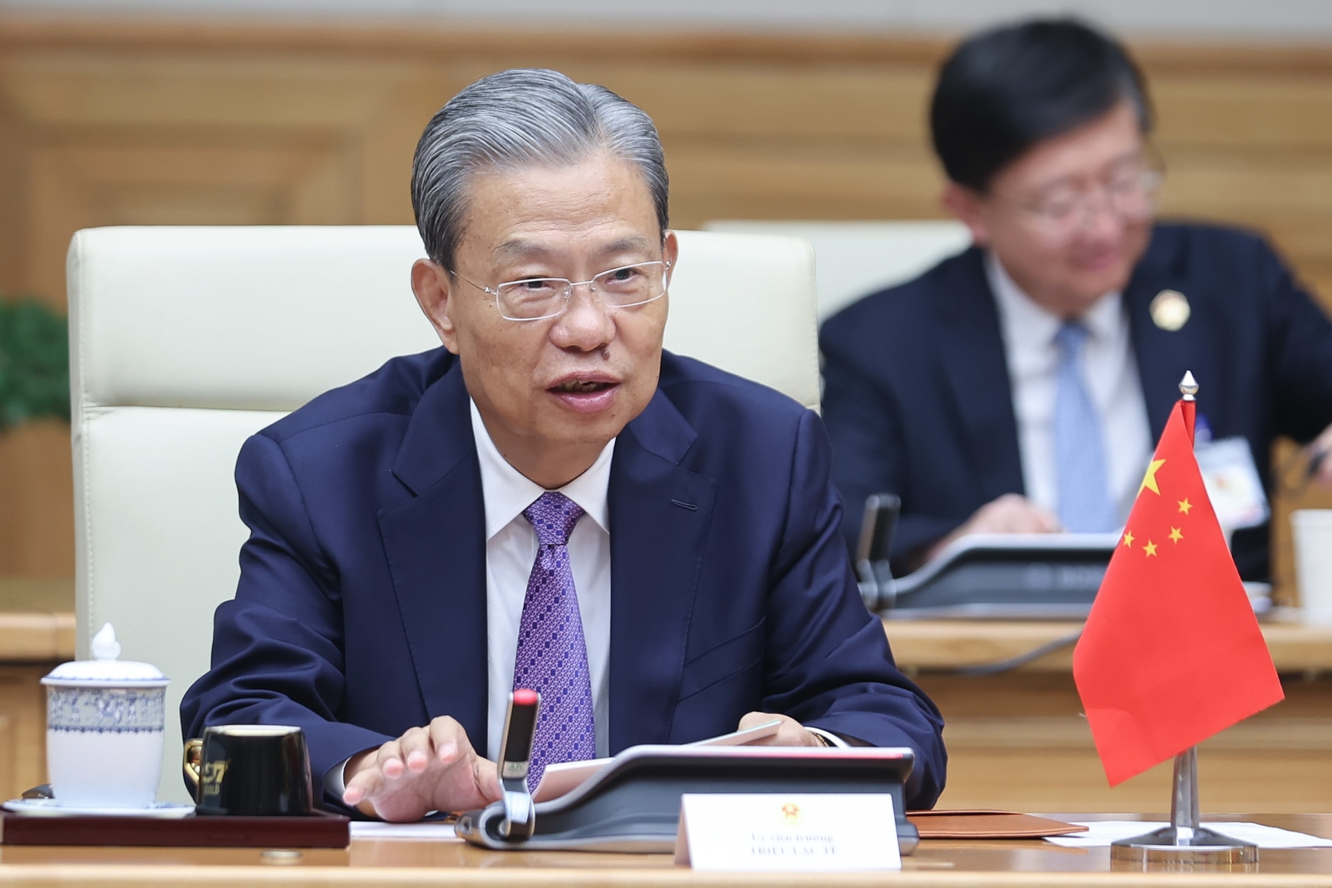 Thủ tướng Phạm Minh Chính hội kiến Ủy viên trưởng Nhân đại Toàn quốc Trung Quốc- Ảnh 4.