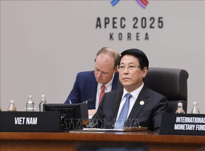 Dự phiên thứ nhất Hội nghị Cấp cao APEC: Chủ tịch nước Lương Cường đề xuất 3 trọng tâm- Ảnh 3.